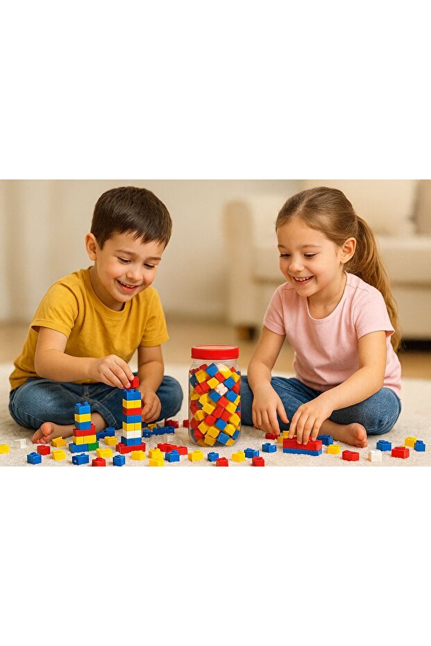 120 Parça Yapı Blok Seti Multi Blok PUZZLE - 1