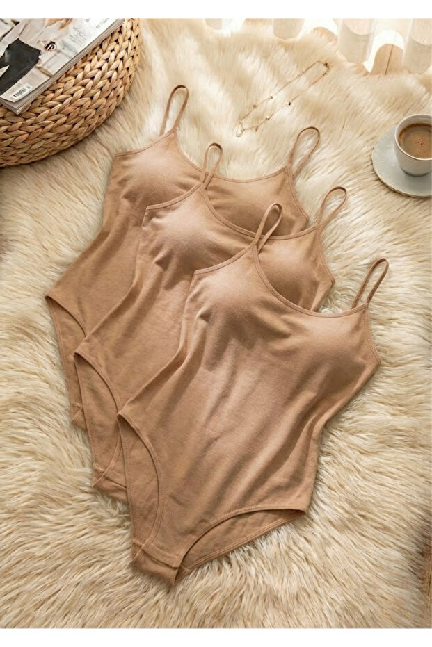 3-Pack Advantage Package - 95% Cotton, No Pad, String Strap, Snap Fastener Bodysuit - Stretchy & Non-Sweaty Fabric