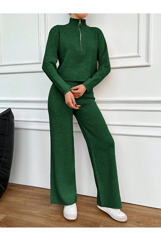 fermuarlı 2 lı triko takım - 3