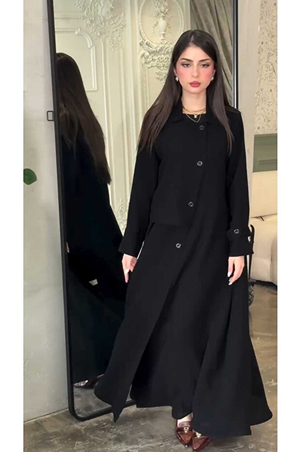 Aryam Internet abaya, half-circle style
