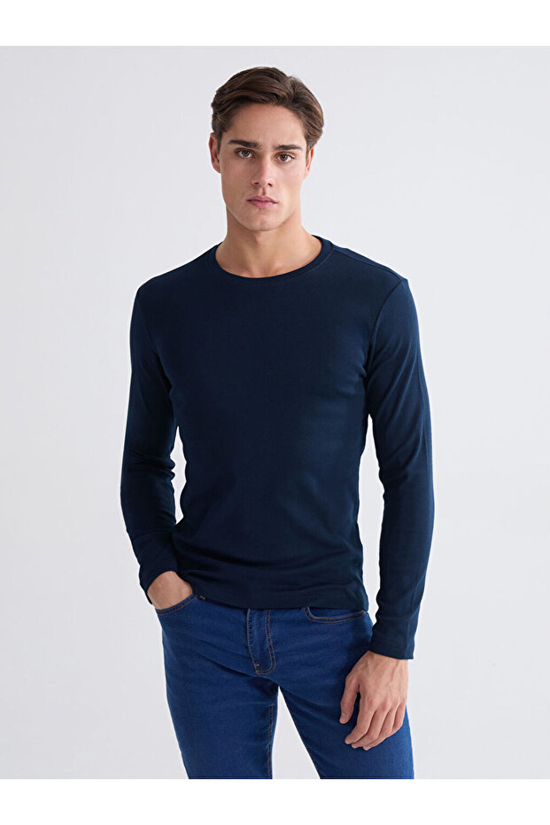 Zero Roba Collar Long Sleeve Men's T-Shirt from Uzg Store for Style Enthusiasts