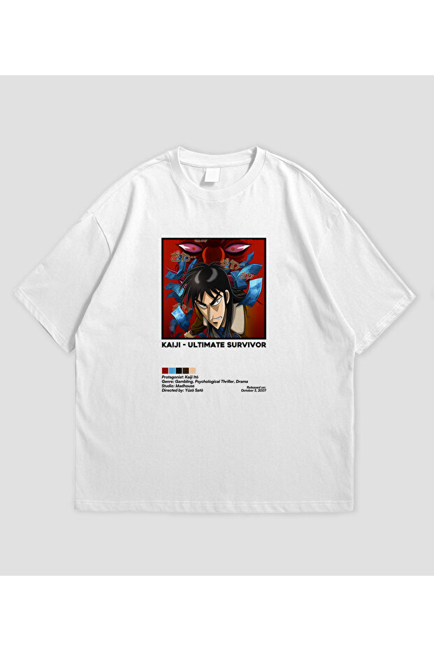 Kaiji Ultimate Survivor Anime Printed Oversized Unisex T-Shirt