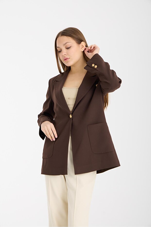 Oversize Blazer Ceket - 6