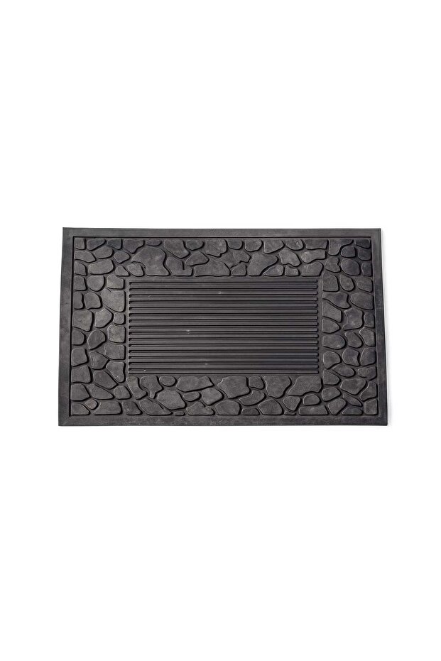 Black Door Mat Non-Slip Base 45×70 cm