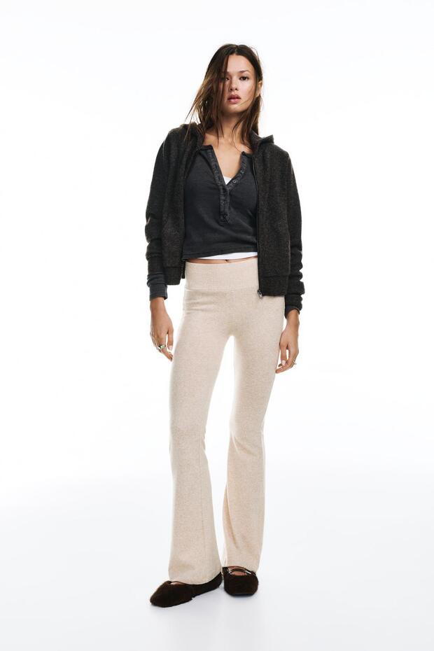 Soft touch flared trousers - 1