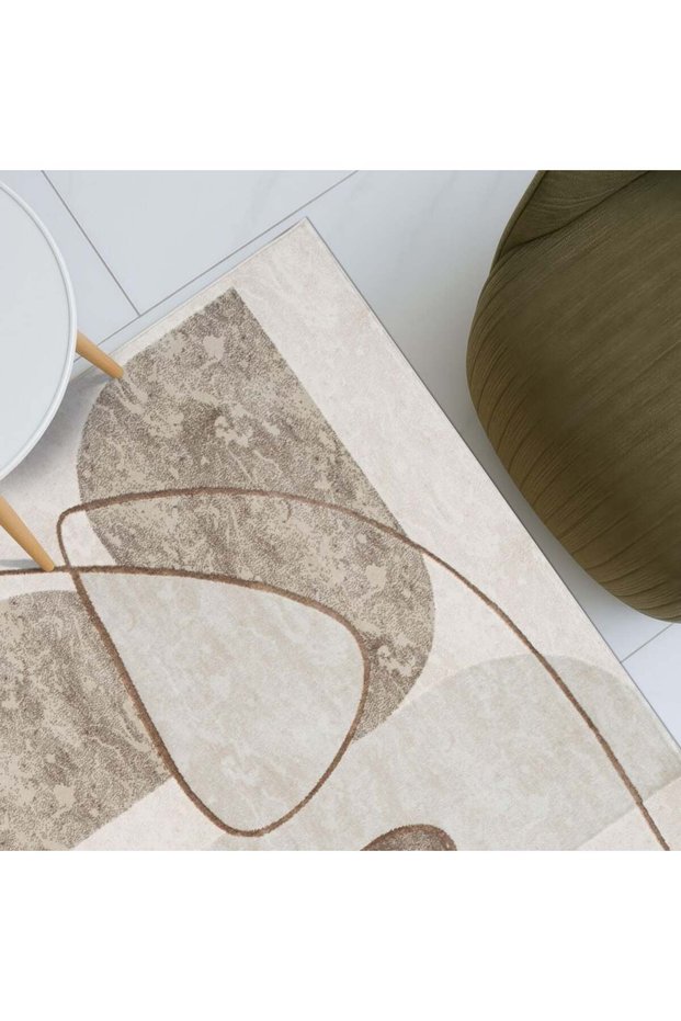 Harmony Modern Abstracts Rug Area Rug Floor Covering 240x340cm-Cream 231200400451