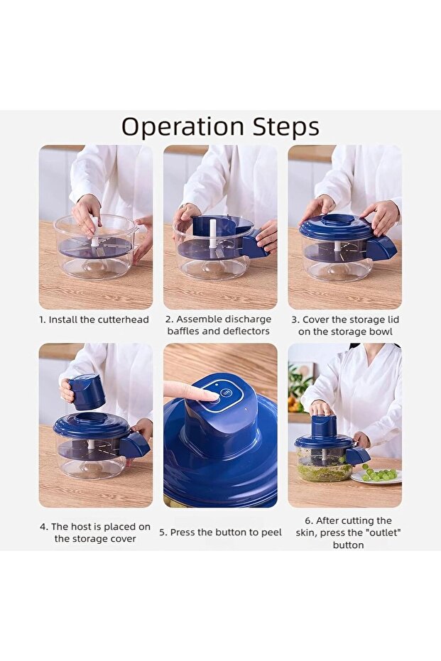 آلة تقشير الفاكهة الكهربائية أداة مطبخ ذكية للمنزل - 5