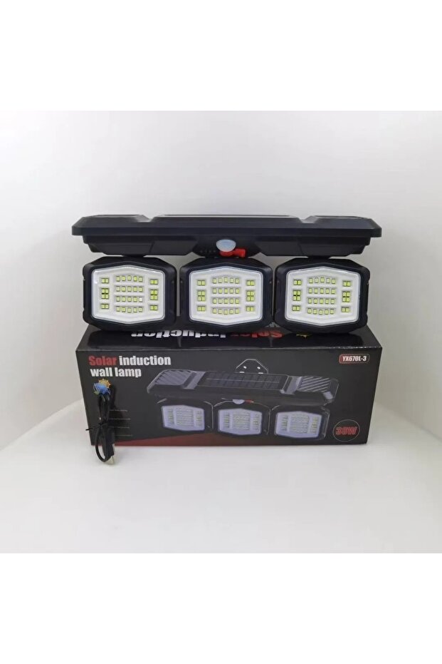 LED Solar Powered PIR Motion Sensor Wall Lamp - 2