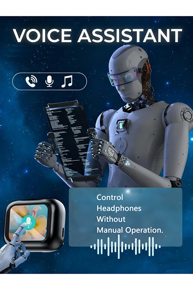 Multifunctional Bluetooth Earbuds: Touch Display, ANC & Instant Cross-Language Translation - 5