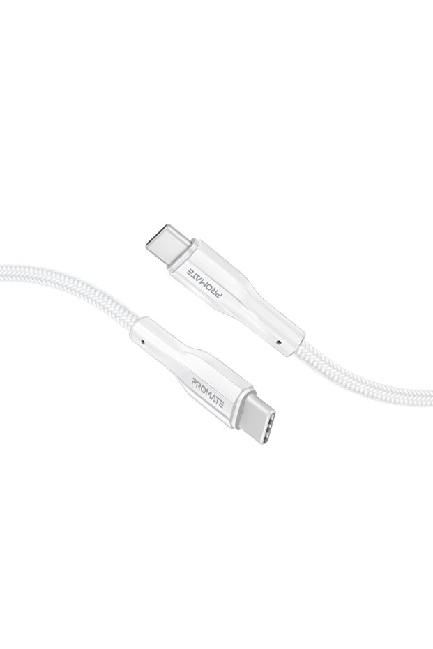 Super-Flexible 60W USB-C to USB-C Fast Charging Cable (3M) PD 3A - White