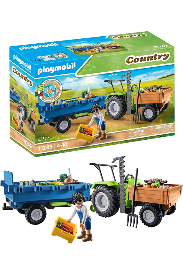 - Traktör Cu Remorca Si Muncitor - 1