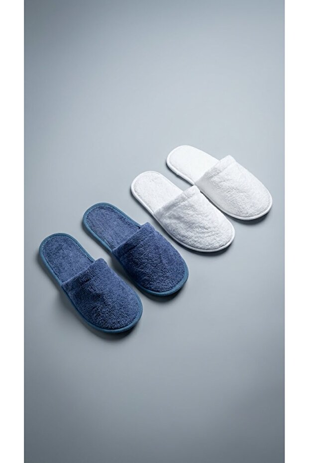 2'li Eva Tabanlı Ev Banyo Terlik - 1