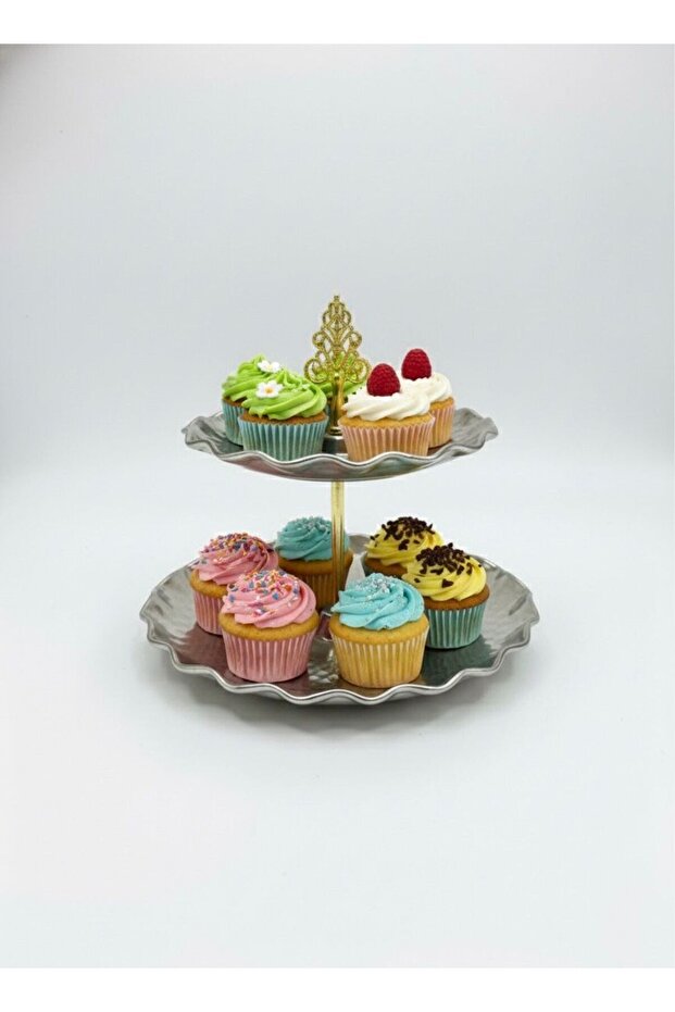 حامل عرض معدني ذو طبقتين - 2