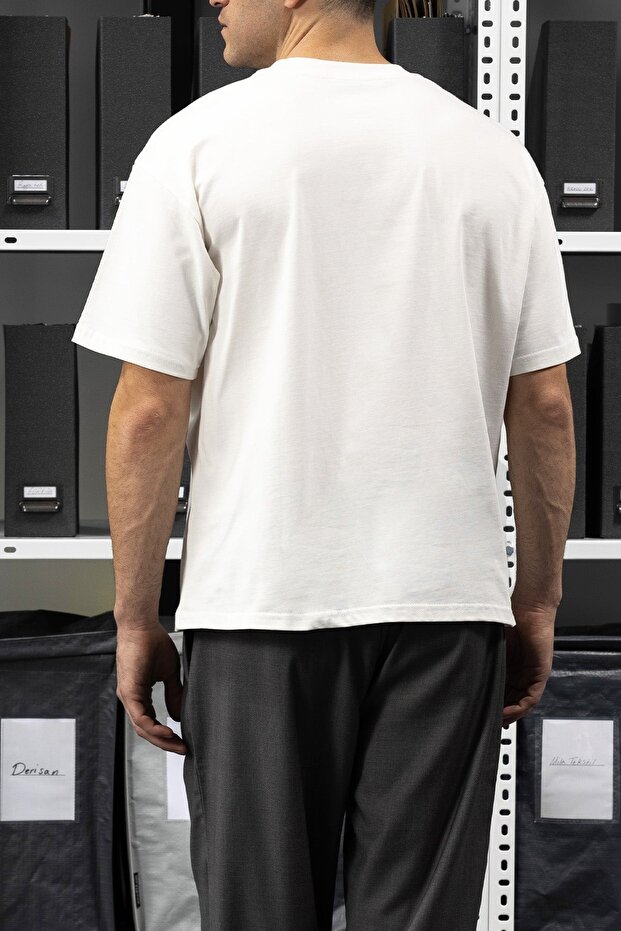 تي شيرت أساسي كبير الحجم - 4