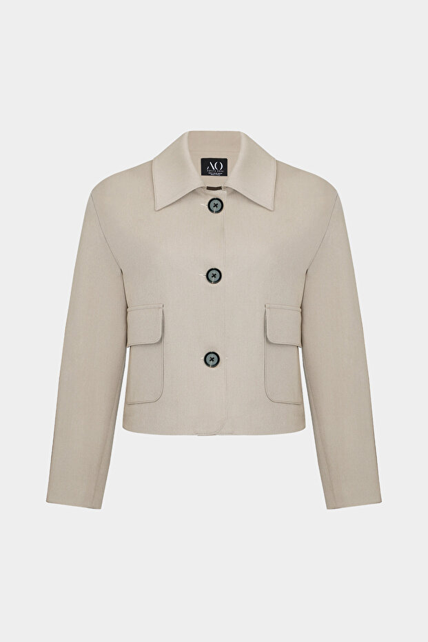 Premium Vento Lycra Pocket Detailed Short Woven Jacket