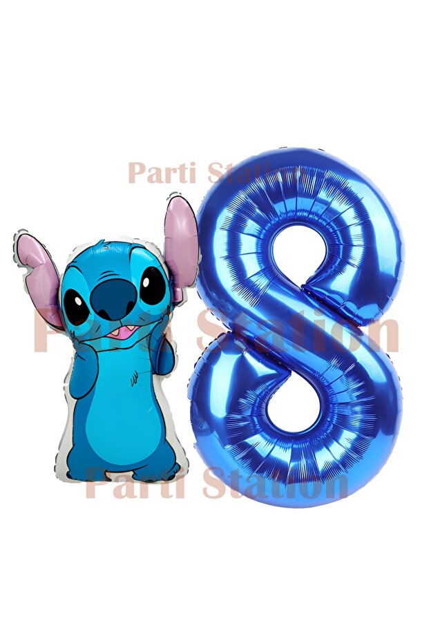 Lilo Stitch Balloon Concept 8Th Birthday Balloon Set