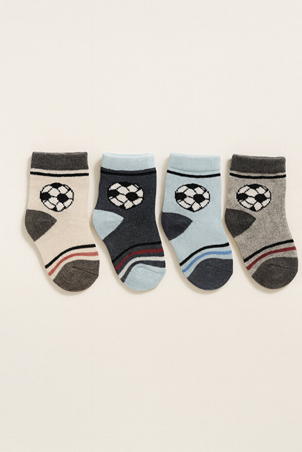 Baby and Children Socks Football Pattern