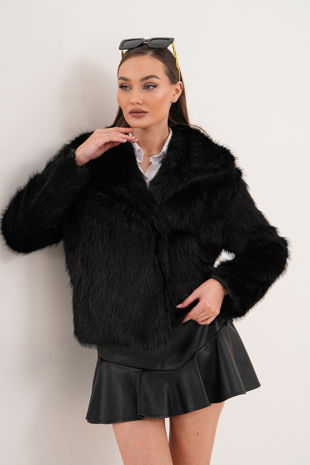 Siyah Kısa Kürk - 2