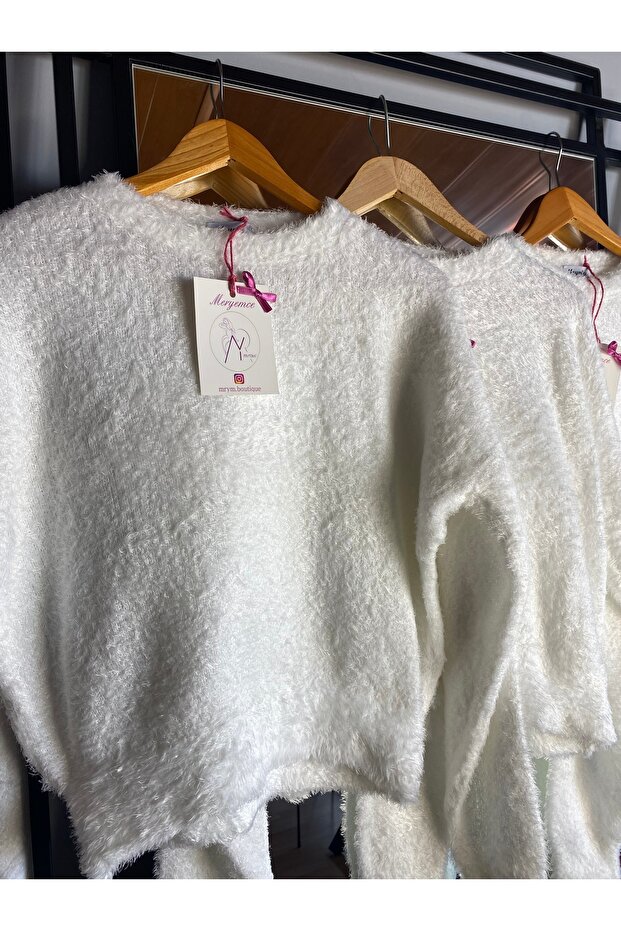 Kırçıllı ip triko kazak - 3