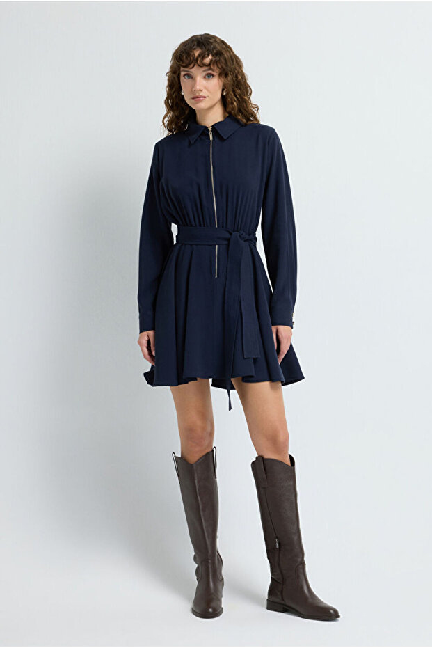 Fermuarlı Elbise - 1