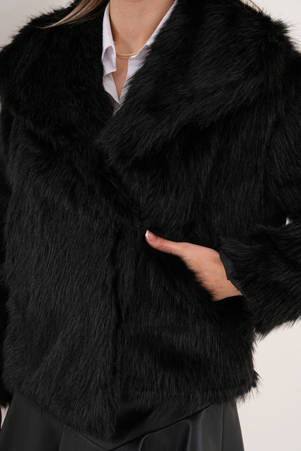 Siyah Kısa Kürk - 5