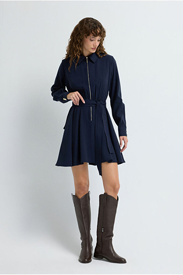 Fermuarlı Elbise - 4