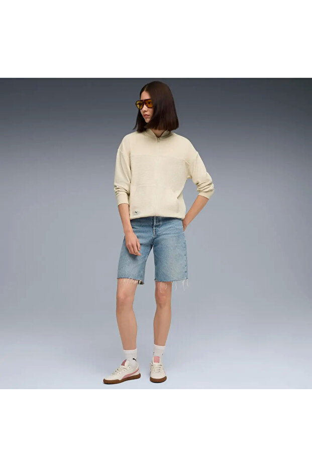 CLASS Full-Zip Jacket Krem Kadın Ceket - 3