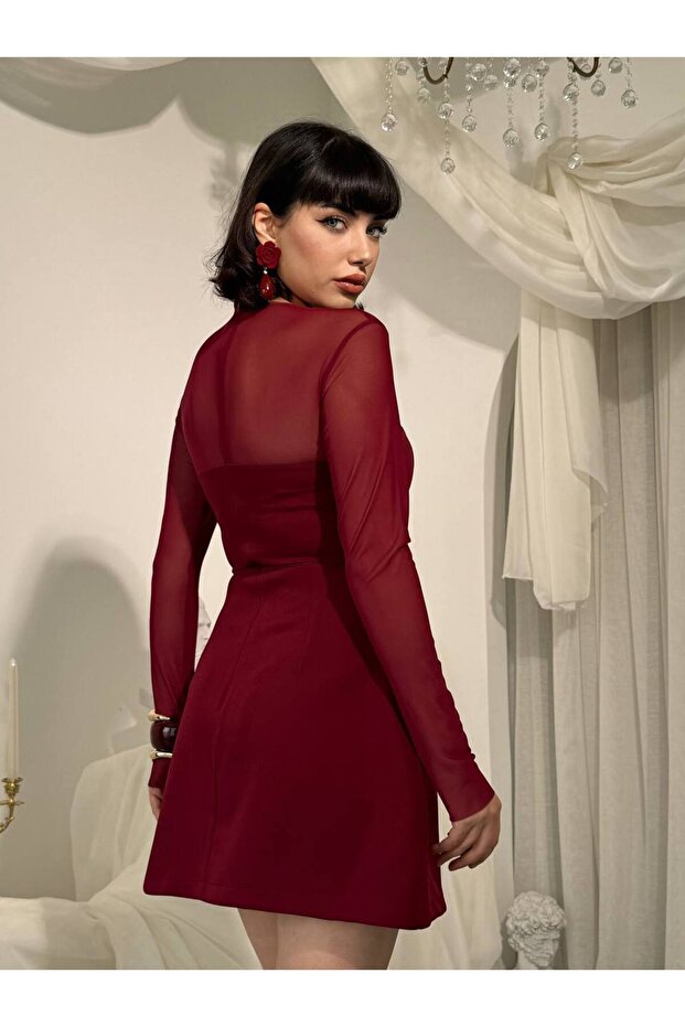 Nessa Transparan Elbise - 2