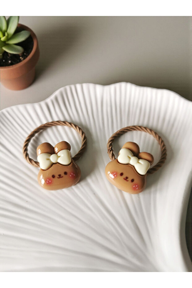 Brown Rabbit Elastic Children's Buckle