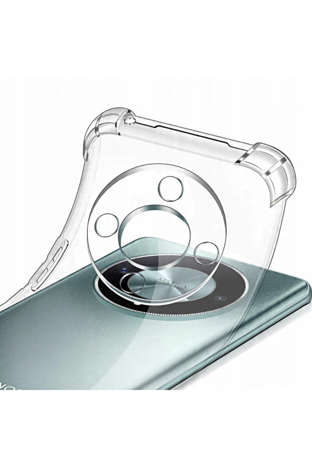 Honor Magic 8 Lite Shockproof Clear Silicone Case - 2