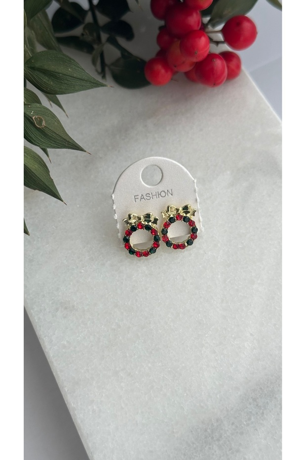 Yılbaşı küpesi yeni yıl küpesi - 1