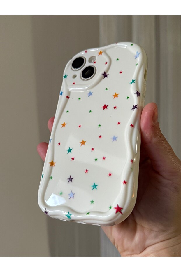 حافظة متوافقة مع آيفون 15 بلس بنمط النجوم - 3