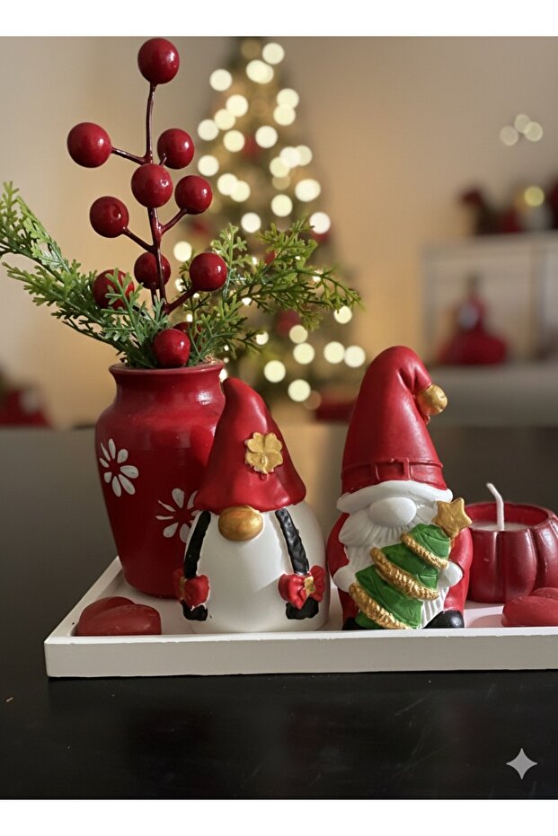 Yılbaşı çift gnome cüceleri - 1