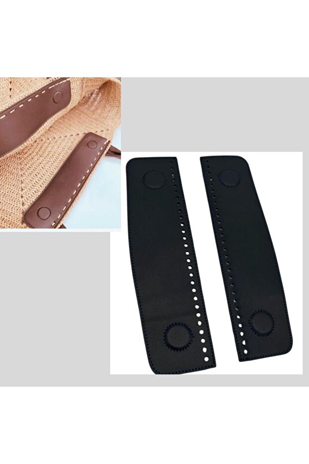 Real Leather Hidden Magnetic Snap Fastener Navy Blue