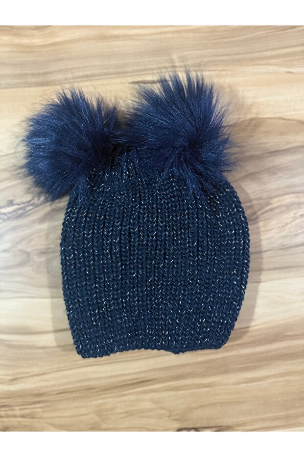 Çift Ponponlu Kadın Bere - 2