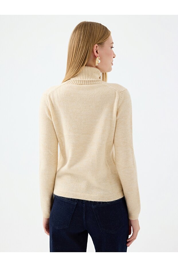 Regular Long Crop Kadın Kazak - 3