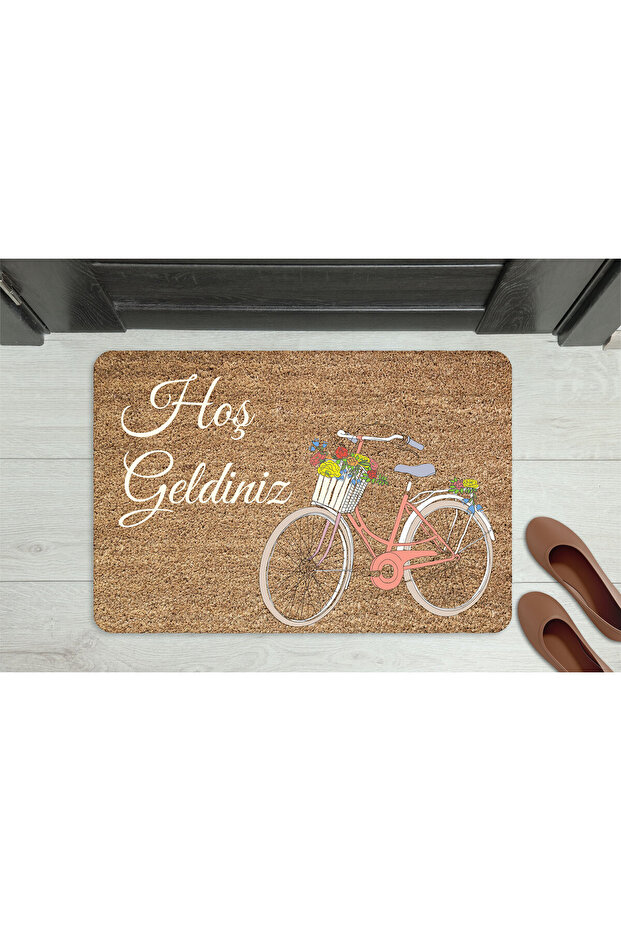 Home Welcome Butterfly Decorative Multi-Purpose Indoor and Outdoor Door Mat