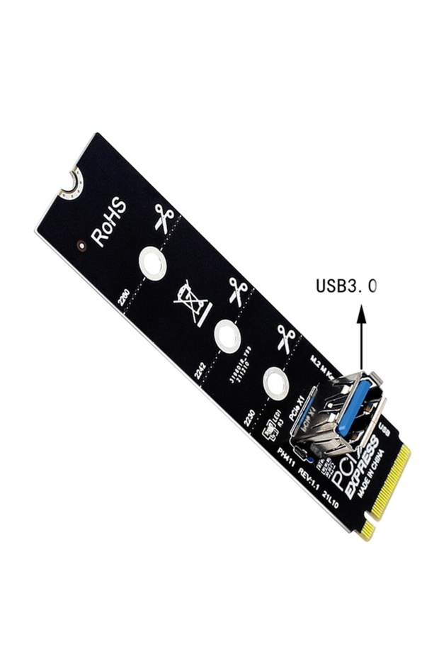 بطاقة نقل NGFF 5Gbps M.2 إلى USB 3.0 سوداء اللون محول M2 إلى USB3.0 لـ PCI Express PCI-E 1