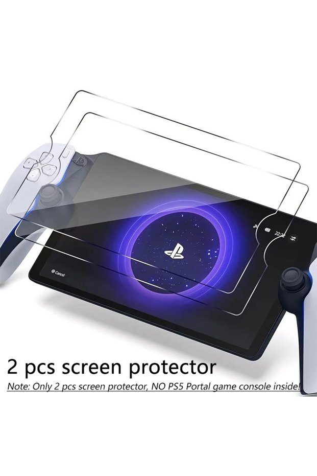 2 PCS 1/2PCS HD Tempered Glass Screen Protector for PS5 PlayStation Portal, Transparent Anti-Scratch