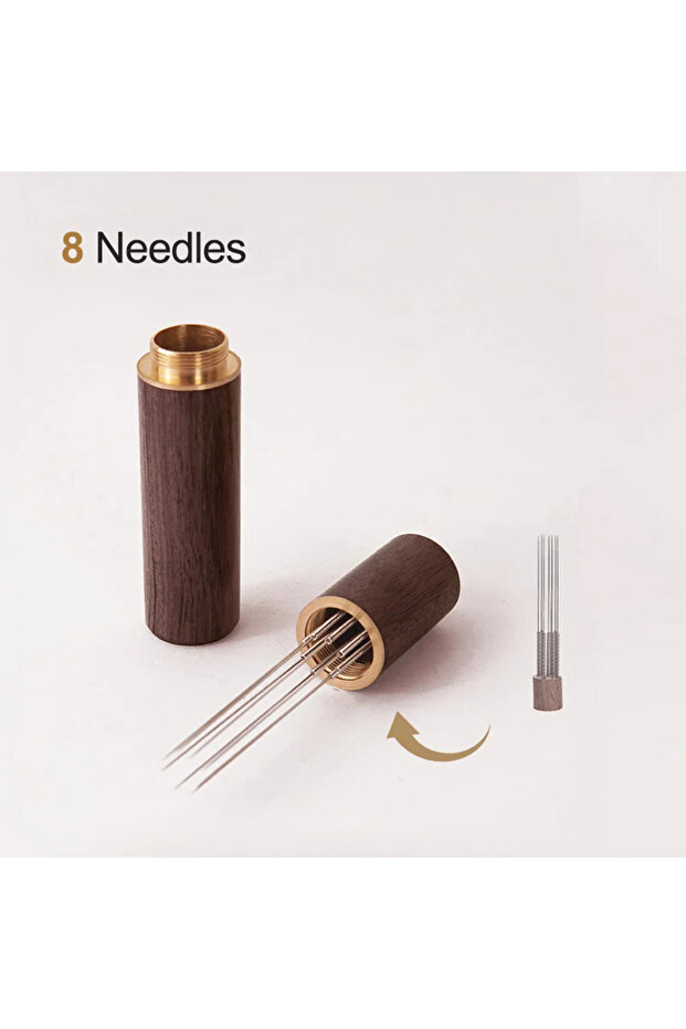 8 Needles Dark Coffee Tamper Needles 5/6/8 Needles Espresso Powder Stirrer Distributor Leveler WDT T