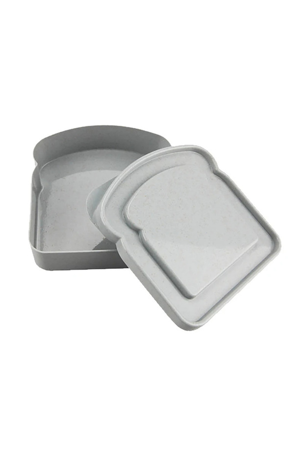 04 Sandwich Containers Lunch Box Toast Storage Box With Lid Eco-Friendly Lunch Food Container Microw