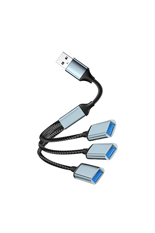 قطعة واحدة من كابل موزع USB 1 في 3 مخرج، موزع توسعة USB-A، محول توسعة متعدد المنافذ USB لـ Ca