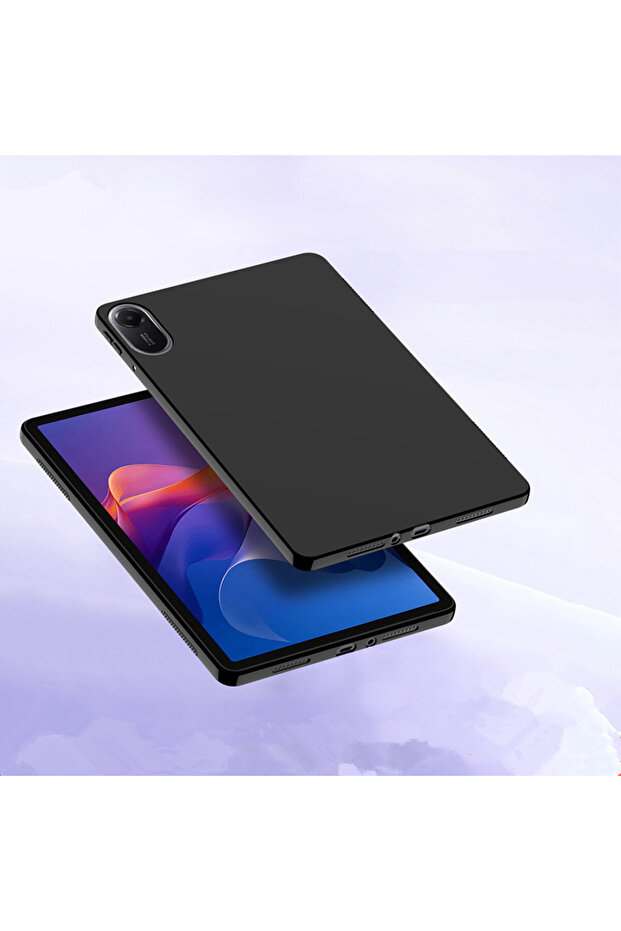 جراب حماية لجهاز Redmi Pad 2 2025 أسود مقاس 11 بوصة مزود بوسادة هوائية من السيليكون الناعم مضاد للسقوط