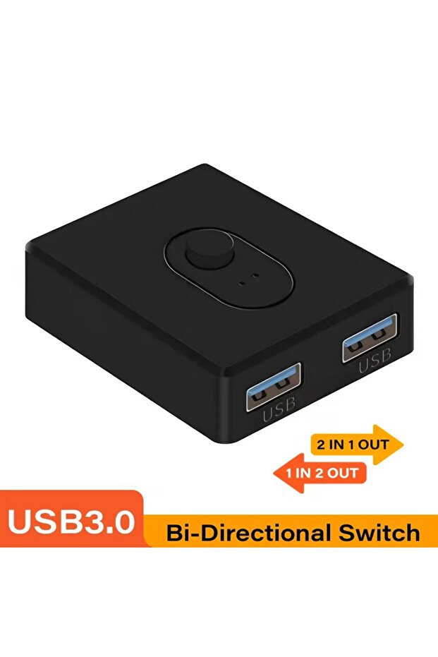 مفتاح USB3.0 USB2.0 موزع USB 1x2/2x1 محول USB3.0 ثنائي الاتجاه موسع USB2.0 وحدة تحكم مشتركة