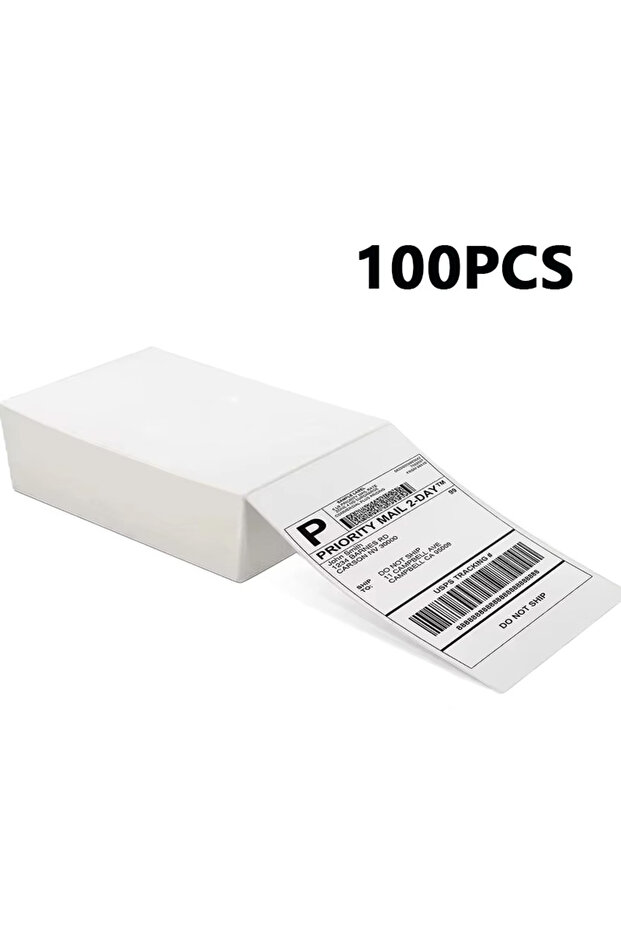 100PCS 4x6 Inch 100/500 sheets Thermal Shipping Label Printer Self-Adhesive Thermal Printing Paper D