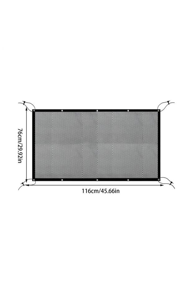 A 116x76cm Dog Net Adjustable Truck Divider Back Seat Barrier Heavy-Duty Foldable Isolation Net Car.