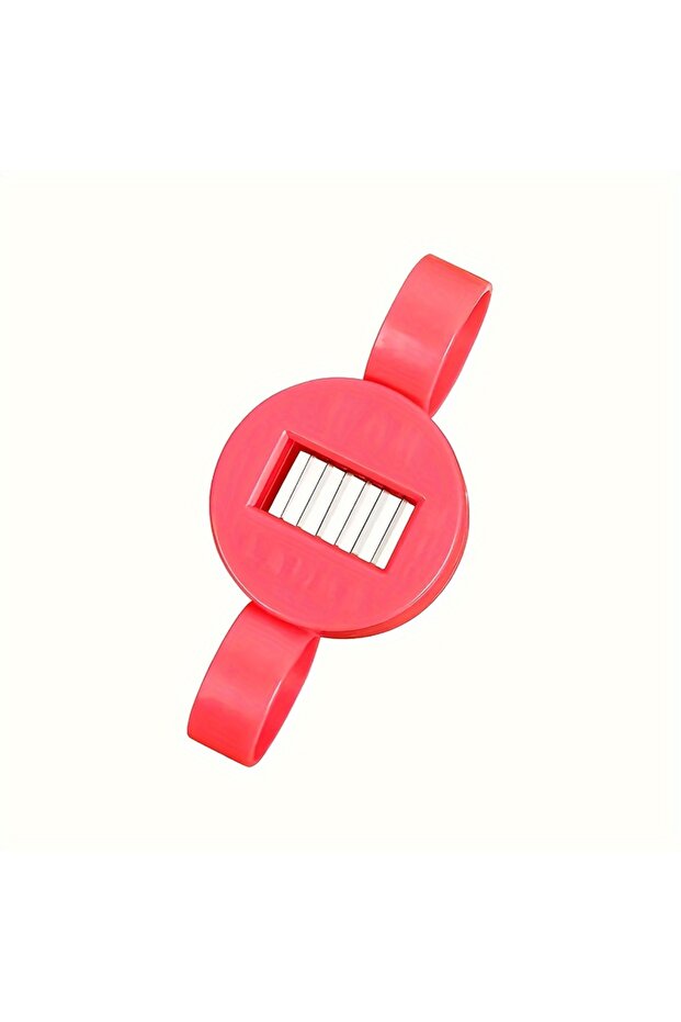 Red 1PC Home Use Multi-Function Bean Sprout Slicer Kitchen Tool Small Vegetable Cutter String Bean T - 1