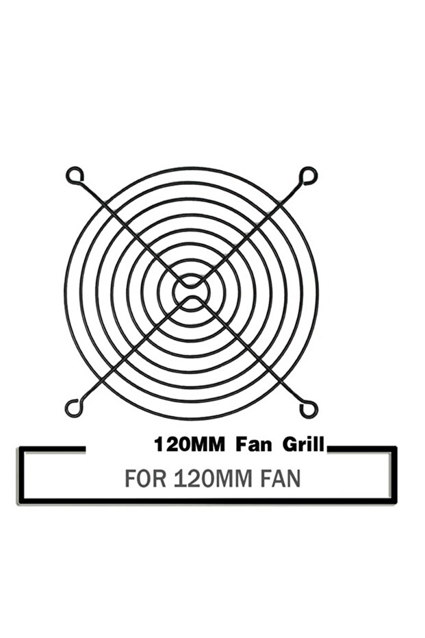 5Pcs-120Mm Ldpcsj 5Pcs 80Mm/120Mm Silver Cooling Fan Grill Metal Finger Guard Protector, Suitable fo