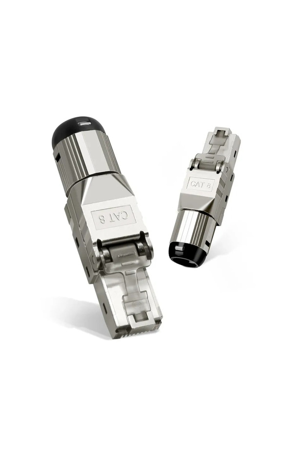 قطعتان من موصلات CAT8 من ZoeRax، قطعتان من موصلات RJ45 Cat8 Cat7 Cat6A، قابس إنهاء معياري بدون أدوات محمي 2000