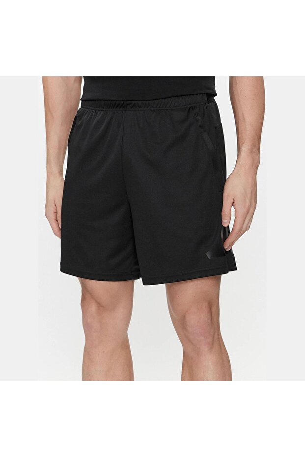 Train Essentials Logo Siyah Erkek Şort - 3